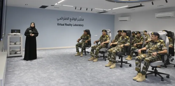Открытие VR-лаборатории в Военно-морской академии Омана.
