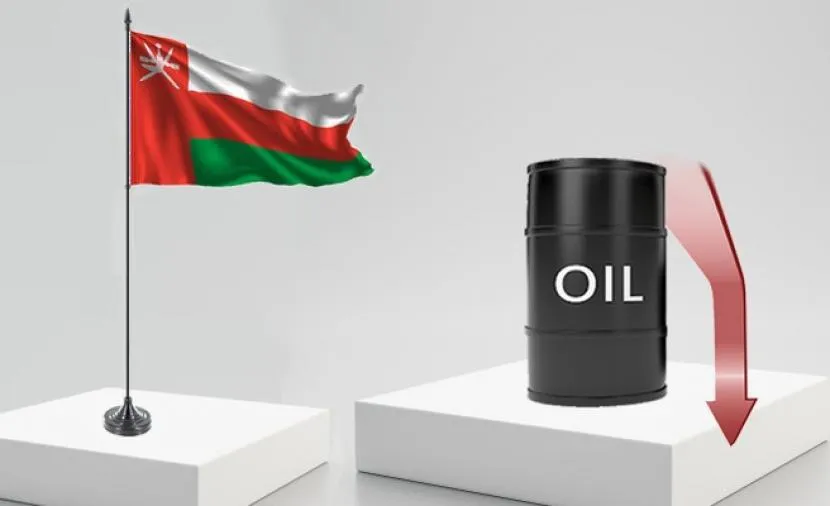 Нефтяные вышки Омана на фоне заката.