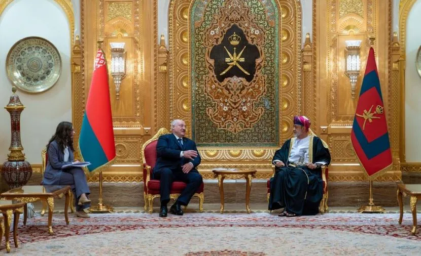 Султан Омана и Президент Беларуси на официальных переговорах в Минске.